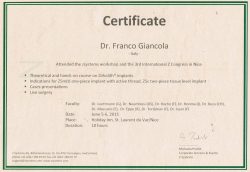 Zertifikat Certificato