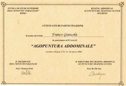 Zertifikat Attestato